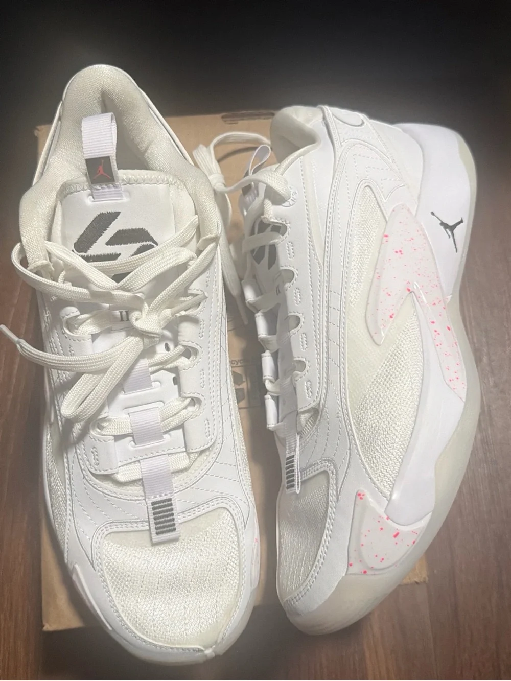 Jordan Luka 2 White Hyper Pink DX8733-106 Men’s Basketball Sneaker Mesh Low Top